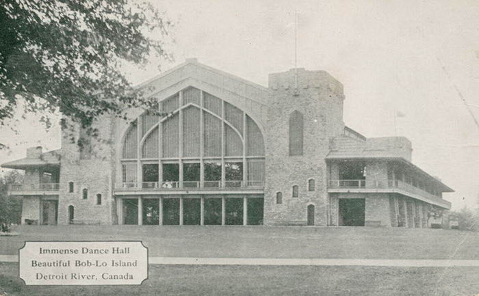 Bob-Lo Island Dance Pavillion - Old Post Card Photo Of Bob-Lo Pavillion